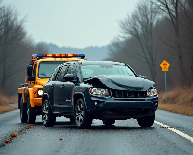 Récupération voiture accidentée
